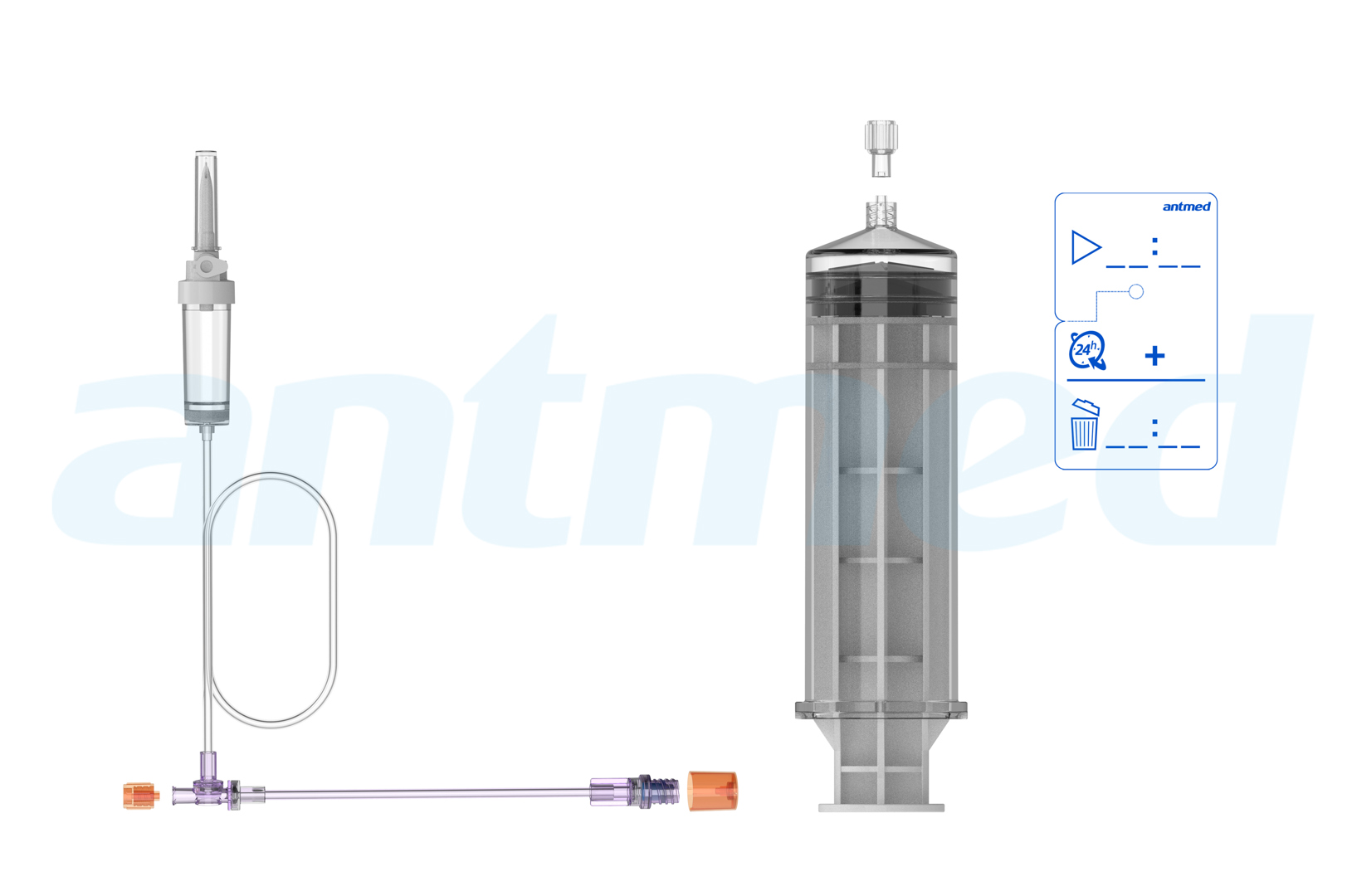 24hours Multi-patient syringe system