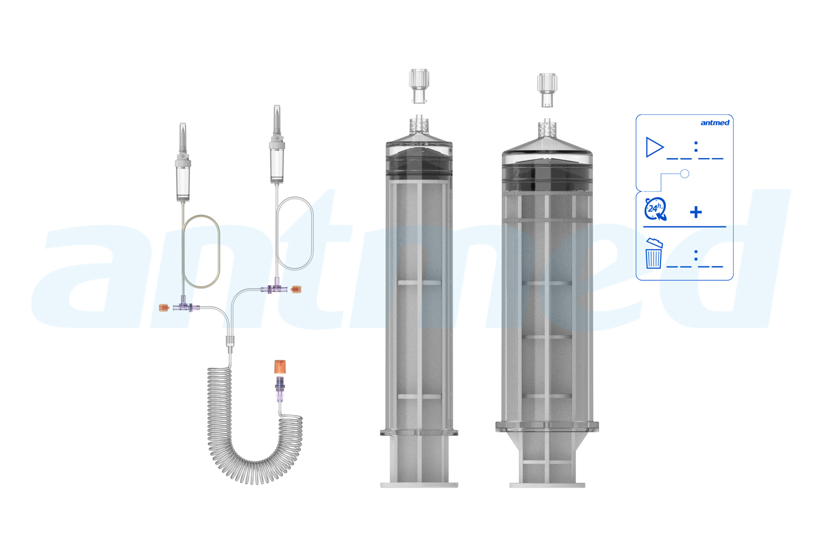 24hours Multi-patient syringe system