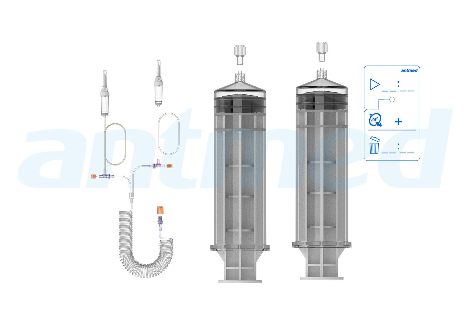 24hours Multi-patient syringe system